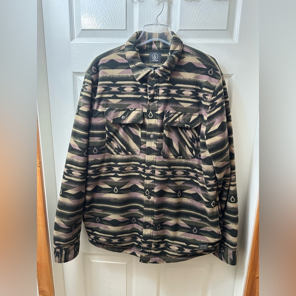 Volcom Men's Bowered Fleece Jacket Size Large